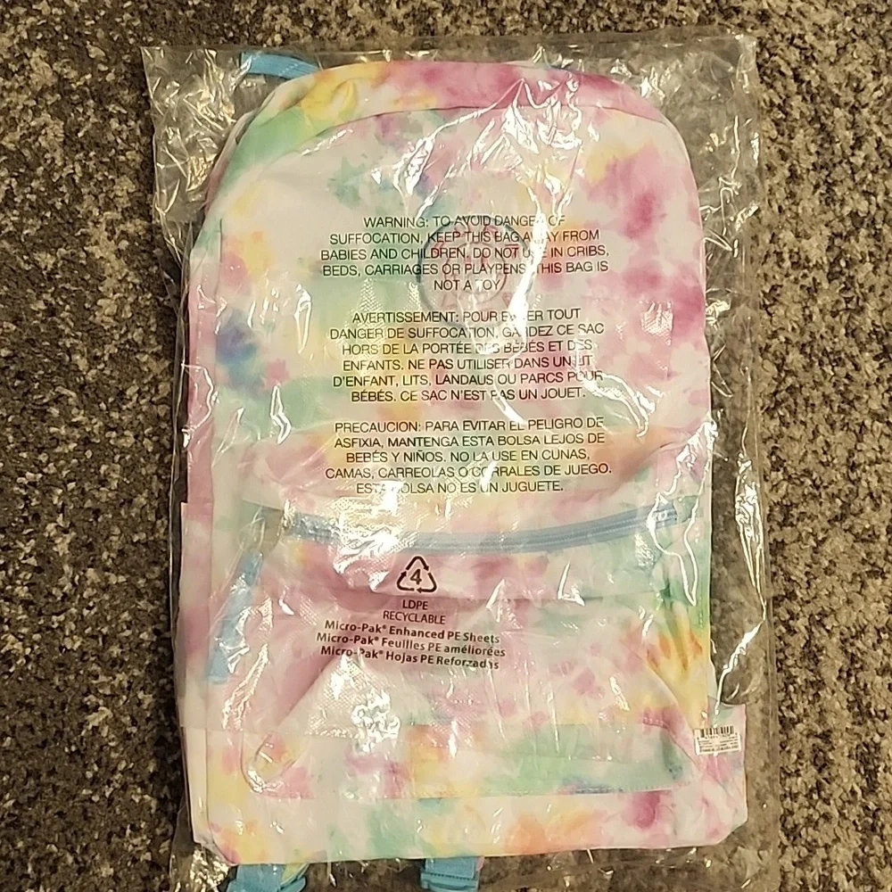 ๐HPx4๐ Pura Vida Happy Tie Dye Classic Backpack - Picture 3 of 4
